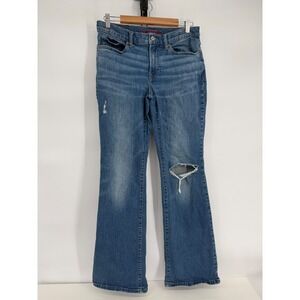 Lucky Brand Sweet Mid Rise Bootcut Jeans Distressed Medium Wash Sz 10/30 R